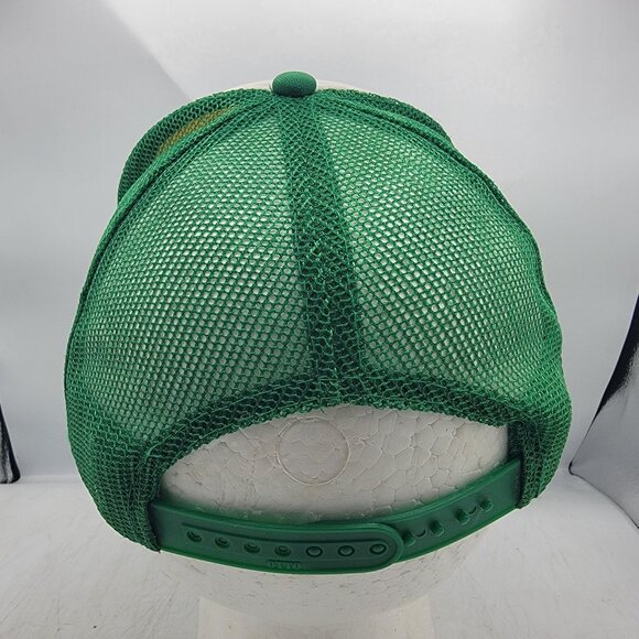 Malarkys Irish Pub Newport Beach California White Green Trucker Hat Casual - Picture 3 of 9